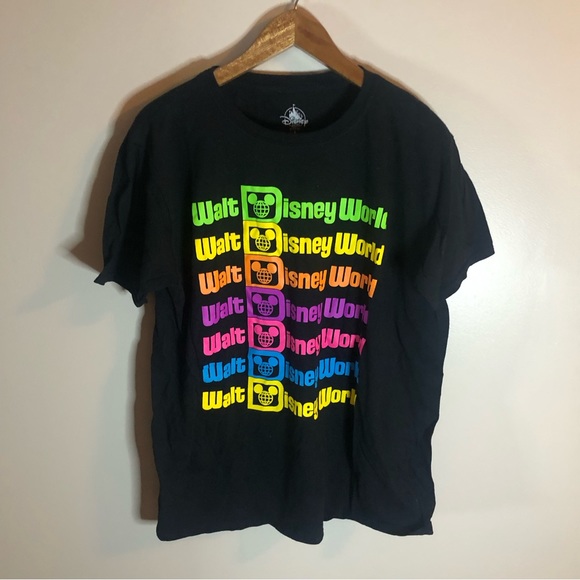 Disney Tops - Disney | Rainbow Walt Disney World Black Tee
